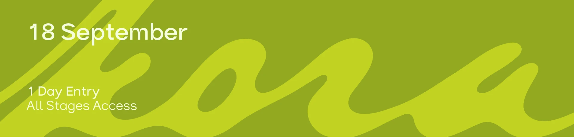 18 September — single-day access