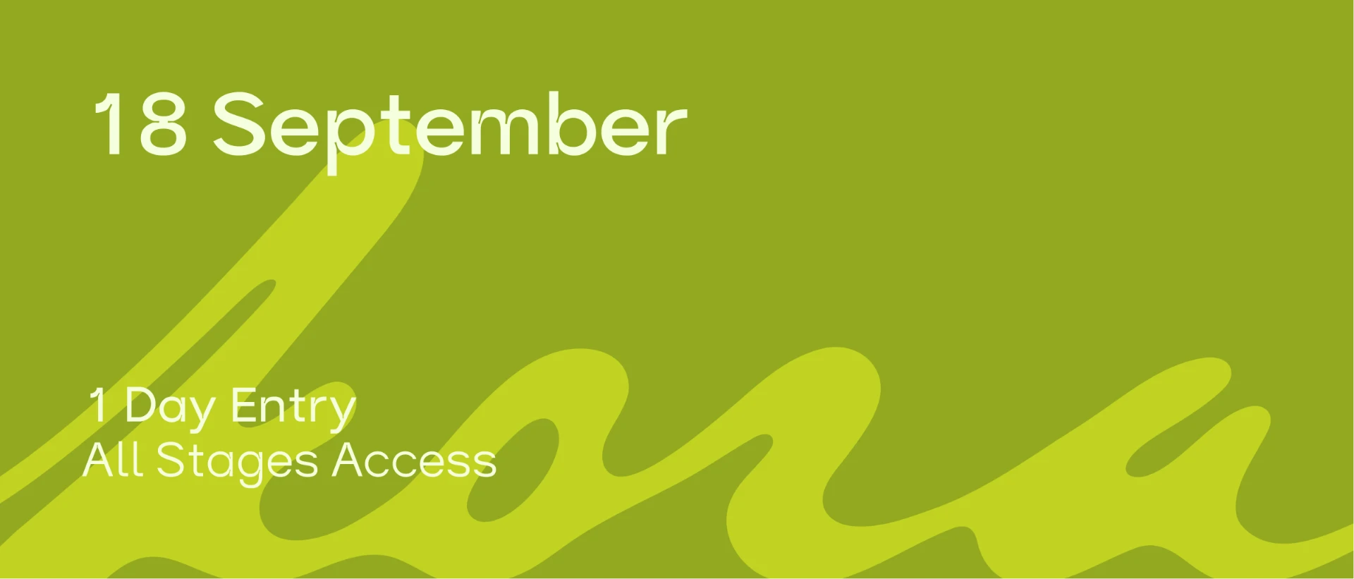 18 September — single-day access