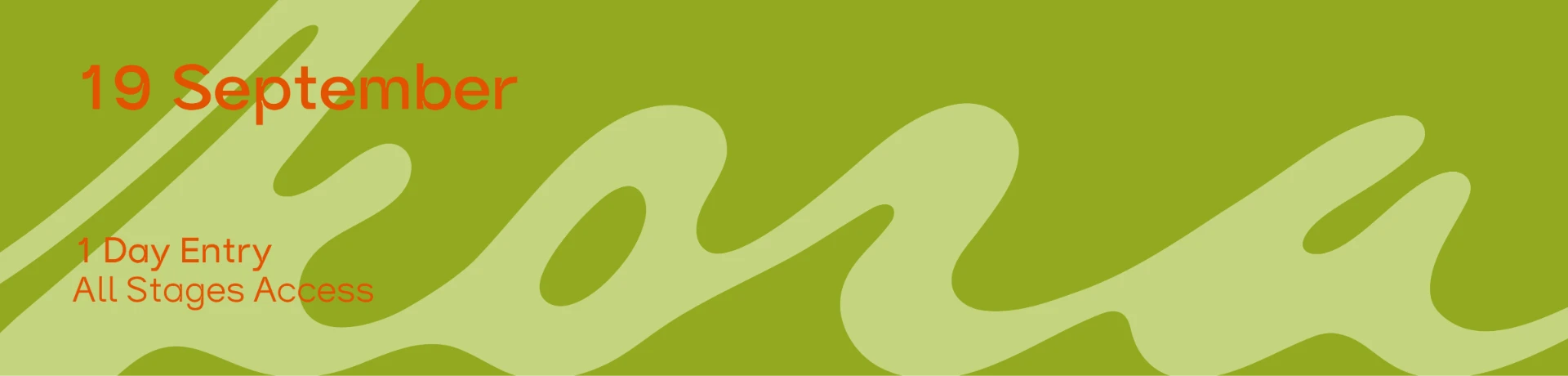 19 September — single-day access